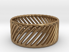TIS_ring_CYLINDER_05a in Natural Brass