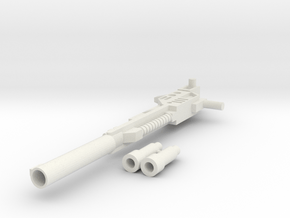 Combiner Wars - Onslaught/Bruticus' Weapon in White Natural Versatile Plastic