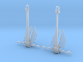1/144 USN Anchors, Destroyer (5000 lbs.) v2 in Smooth Fine Detail Plastic