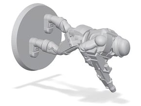 PDF Trooper with Light Machine Gun in Tan Fine Detail Plastic