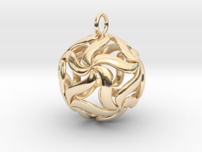 Sferatella pendant in 14k Gold Plated Brass
