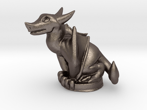 Wyvern Dragon (Chthonic Souls Edition) in Polished Bronzed Silver Steel