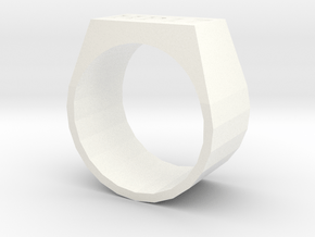 HP17 Ring in White Processed Versatile Plastic: 5 / 49