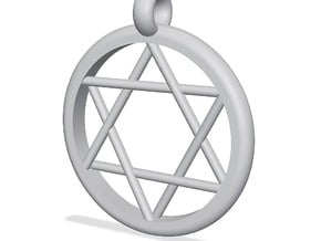 Digital-star of david pendant in star of david pendant