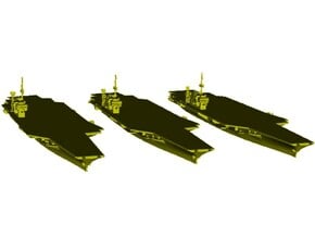 1/3000 scale USS Kitty Hawk CV-63 aircraft carrier in Tan Fine Detail Plastic