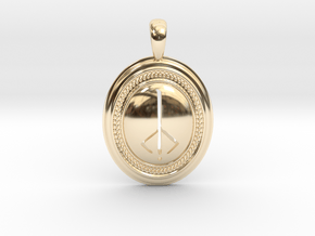 Bloodborne Hunter's Mark Pendant/Keychain in 14k Gold Plated Brass