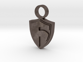 Shield of Faith in Polished Bronzed Silver Steel