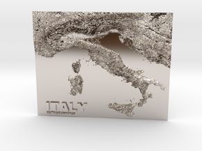 MyTinyCountries ITALY in Rhodium Plated Brass