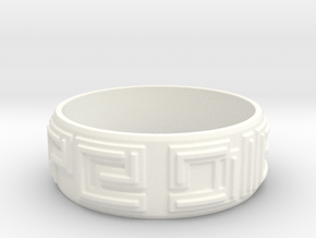 CARPE DIEM Ring Size 11-13 in White Processed Versatile Plastic: 11 / 64