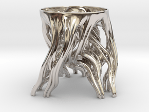 Tripod Julia bowl in Platinum: Small