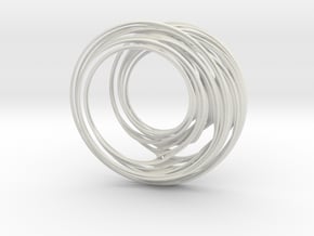 Unit Circle Julia Sets (45°) in White Natural Versatile Plastic