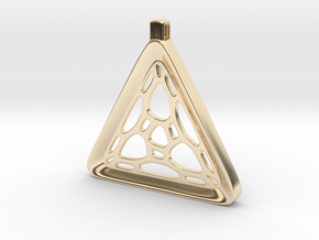 Surround ::: Triangle Pendant ::: v.01 in 14k Gold Plated Brass