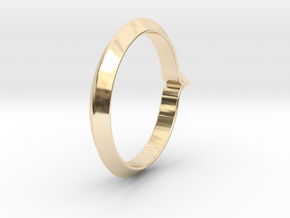 Shapesweeper Rectangular Basic Ring in 14k Gold Plated Brass: 5.5 / 50.25