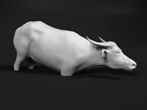 Domestic Asian Water Buffalo 1:35 To Deeper Water in White Natural Versatile Plastic