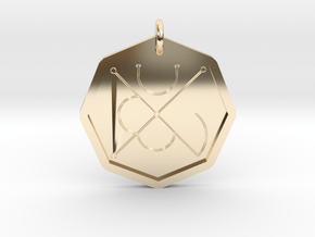 Seal of Mars in 14k Gold Plated Brass