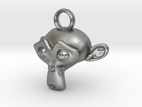 Suzanne Monkey - Blender Mascot in Natural Silver