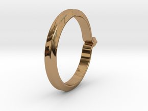 Shapesweeper Hexagonal Basic Ring in Polished Brass: 5.5 / 50.25
