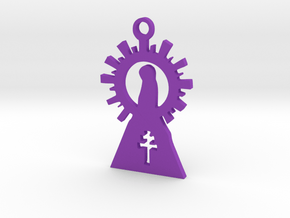 Our Lady of the Pillar in Purple Processed Versatile Plastic