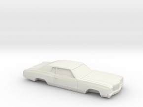 1/32 1970 Chevy Monte Carlo in White Natural Versatile Plastic