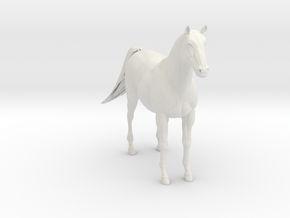 Printle Animal Horse 01 - 1/24 in White Natural Versatile Plastic