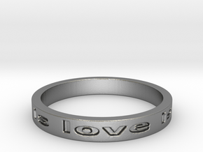 love is all you need Ring 8.25 in Natural Silver