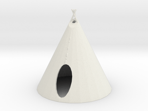 O Scale Teepee2 in White Natural Versatile Plastic