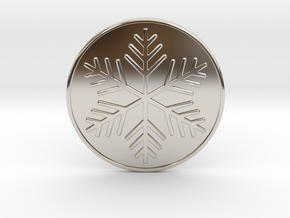 Snowflake Coaster in Platinum