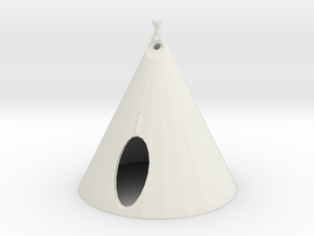 S Scale Teepee2 in White Natural Versatile Plastic
