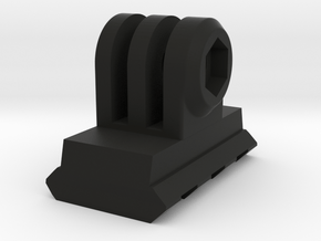 ActionCam Mount for Picatinny Gear (Forward Tilt) in Black Natural Versatile Plastic
