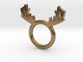 Deer_Ring in Natural Brass: 6 / 51.5