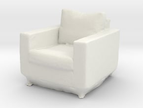 Printle Thing Armchair 02 - 1/24 in White Natural Versatile Plastic