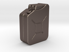 1:35th Scale Jerry Can in Polished Bronzed Silver Steel