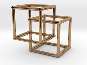 Boxes  in Polished Brass (Interlocking Parts): Small