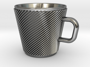 Espresso Cup - Precious metals in Polished Silver