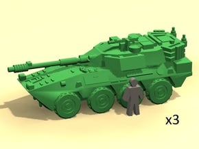 6mm B1 Centauro armored car (3) in Tan Fine Detail Plastic