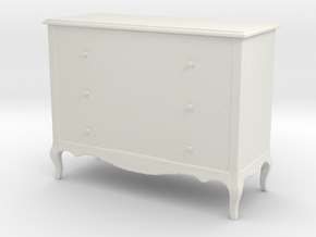 Printle Thing Chest of drawers 01 - 1/24 in White Natural Versatile Plastic
