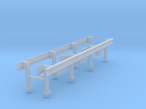 1/50th Set of two 20' Highway Guardrails in Tan Fine Detail Plastic