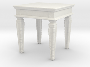 Printle Thing Low Table 01 - 1/24 in White Natural Versatile Plastic