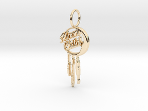 Moon Child Pendant  in 14k Gold Plated Brass
