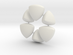  Meissner tetrahedra - Solids of Constant Width in White Natural Versatile Plastic