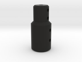 Coupler for 8mm shaft in Black Natural Versatile Plastic