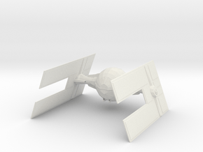 Tie Droid Fighter in White Natural Versatile Plastic