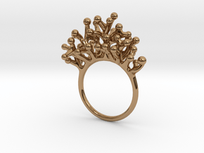 Ring Botryoides in Polished Brass: 6 / 51.5