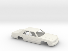 1/43 1989 Ford Crown Victoria Shell in White Natural Versatile Plastic