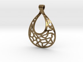 Mosaic Pendant in Polished Bronze