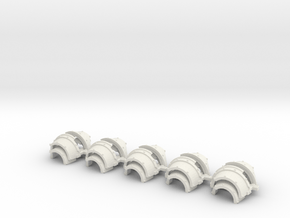 Blank cataphractii Shoulders Left Side - Rebuilt 0 in White Natural Versatile Plastic