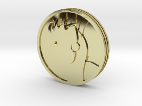 Pyre Coin Sun Gold in 18k Gold Plated Brass