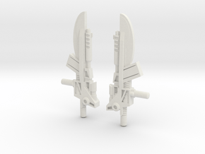 Titans Return Pounce Weapons in White Natural Versatile Plastic