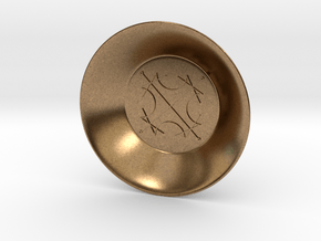 Seal of the Sun Charging Bowl (small) in Natural Brass