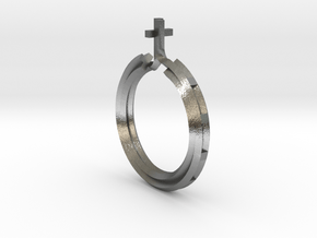 Rosary Ring in Natural Silver